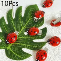 10Pcs Ladybug hair clip, simulated ladybug hair clip used for hair decoration