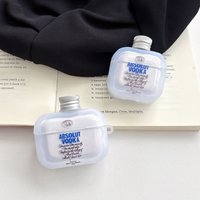 Vodka Bottle Shaped For Airpods 1 2 3 4 Pro Pro 2 Pro 3 TPU Earphone Case Accessories Cover