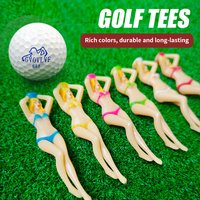 GVOVLVF Golf Nail Female Model Ball TEE, Plastic Seat Personalized Holder Multi Color