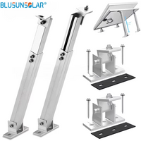 Solar Panel Foot Mount Adjustable Solar Panel Tilt Mount Bracket Aluminum Alloy Solar Panel Mount Support Kit For RV Roof Boat