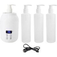 Massage Oil Bottle Heater Electric Touch Control LED Temperature Adjustable Portable Dispenser for Lotion Cream Salon Spa Home