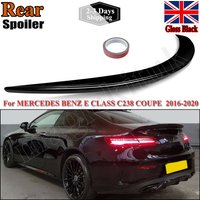 AMG Style Kofferraumspoiler, glänzend schwarz, kompatibel mit 2016–2020 Mercedes E-Klasse C238 Coupe E63 S Hecklippenspoiler Heckflügeln
