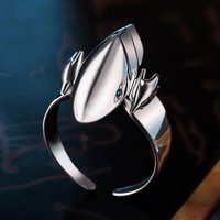 Anime Game King Ring Seto Kaiba Cosplay Ring Adjustable Opening Rings Gift Men Women Accessories