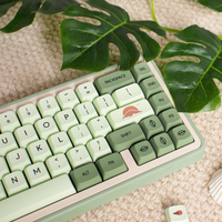 Factory direct sales 123 keys matcha keycaps XDA highly PBT material phonetic Russian Korean Spanish Arabic French Thai German