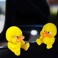 1Pc Angry Big Mouth Duck Ornament Cute Cartoon Duck Car Interior Decor Holiday Gift
