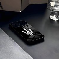 M-maseratis Sports Car Mouse Pad Glass For IPhone 17 16 15 14 Pro Max 13 12 Buy Mini 11 X XS XR 8 Plus For Samsung S25 24 23 22