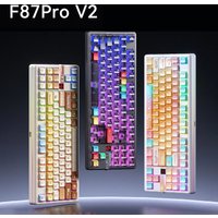 AULA F87 Pro V2 Mechanical Keyboard 3-modes Wireless 12000mAh Long Battery Life Hot-Swap RGB Customi E-Sports Keyboard PC Gaming