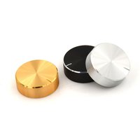 Black Silver Gold Aluminum + Plastic Knob Potentiometer Knob Cap Speaker Volume Control Knob Audio Knob 30*10*6mm