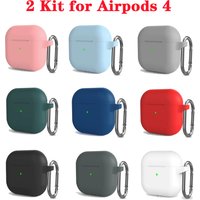 Kit Case For Apple Airpods 4 Case earphone accessories Soft Silicone Protective Cover silicone for Apple air pods 4 case