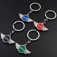 Car Emblem Keychain Gift Keyring For BMW Mini COOPERS COUNTRYMAN ONE JCW CLUBMAN F56 F55 F54 F57 F60 Roadster Sticker Accessory