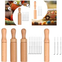 Needle Felting Device Time Saving Ergonomic Design Felting Starter Kit Felt Set for 3/8 Toy Painting DIY Sewing Hobbyist
