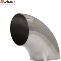 Stainless Steel 90 Degree Car Exhaust Elbow Pipe Fittings Universal Exhaust System Muffler Welded Pipe