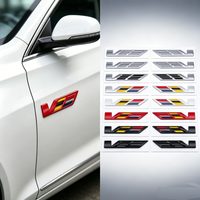 2Pcs 3D Metal V Logo Side Badge Stickers For Cadillac Escalade CTS ATS Eldorado XT4 XT5 XT6 CT4 CT5 CT6 Exterior Accessories