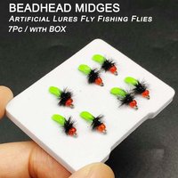 Wet Flies Bait 7Pcs/Box Fly Fishing Flies Bait for Fishing Trout/Perch Fishing Lure Artificial Nymph Bait Fishing Bait