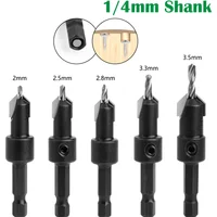 1pc 1/4 Hex Shank HSS Countersink Woodworking Router Bit set Milling Cutter Screw Extractor Remon Demolition Wood Core Drill Bit