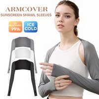 1pc Women'S Cooling Sleeve Bodysuit Vest Full Arm And Shoulder Coverage, Premium Breathable