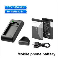 Lithium Polymer Phone Battery 3.7V BL-5C 1020mAh For Radio Nokia 1100 1110 1200 1208 1280 2600 2700 3100 3110 5130 6230 1600
