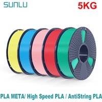 Stallu-Filament pour imprimante 3D, haute vitesse, anti-ficelle, PLA, méta PLA, 1.75mm, 1kg par rouleau, soigneusement enroulé, 5kg