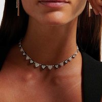 2026 New Delicate Heart Shaped Chain Choker Micro Pave Cubic Zircon Charm Necklaces For women Fashion Valentine's Day Gift