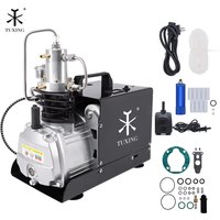 TUXING 4500Psi 300Bar PCP Air Compressor 30Mpa High Pressure Air Compressor with Auto Stop for PCP Inflator Scuba Diving Rifle