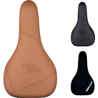 AliExpress WALGUN BMX Bicycle Saddle Dirt Jump Cruiser Bike Seat Leather Freestyle Racing Dowbhill Saddles for MTB 240*130mm Cycling Parts