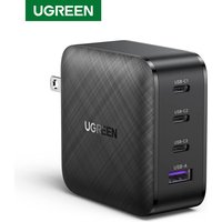 UGREEN 65W USB C Charger 4 Ports USB C Power Adapter GaN PD Fast Charging Travel Type C Wall Charger for MacBook iPad