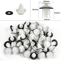 100/50PCS Door Panel Clip with Seal Ring Fastener Rivet Clip Retainer For BMW E34 E36 E38 E39 E46 M3 M5 Z3 X5 Car Accessories