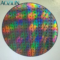 AOZILIN Silicon Wafer Semiconductor Chip,6/8/12 Inch IC CPU Wafer for Display,Collection Science Lab Research Teaching Substrate