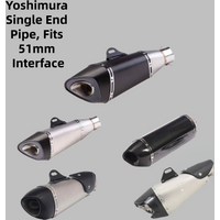 Motorcycle Exhaust System, suitable for 51mm caliber interface, Yoshimura R77, R11, AT2 single end exhaust muffler