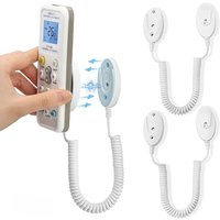 Anti-lost Retractable Security Cable 1/2PCS Magnetic Remote Control Holder with Spring Ropes Lock for TV Remote DVD Game Console