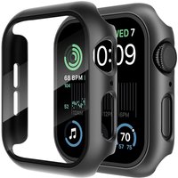 Glas + Abdeckung für Apple Watch Gehäuse 8 7 6 SE 5 9 iWatch Zubehör Displayschutzfolie Apple Watch Serie 44 mm 40 mm 41 mm 45 mm 42 mm 38 mm