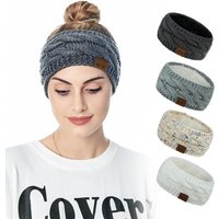 Winter Warm Wide Elastic Hair Band Plush Headband Solid Wide Turban Ear Warmer Hairband Soft Hair Accessories Headwear FADAI02