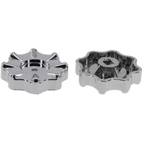 2pcs Round Wheel Handle Plastic Faucet Handles Manifold Gauges Knob Height 13mm Air Conditioner HVAC Tools Accessories