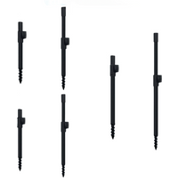 Aluminum Alloy Fishing Rod Holder 3 Sizes Adjustable Spiral Head Base Y-shaped Stand Fishing Rod Rack Holder Fishing Rod Holder