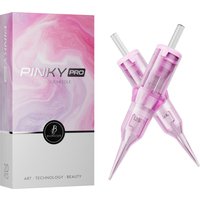 10PCS Tattoo Cartridge Needles Round Liner RL Disposable Safety Sterile Tattoo Needles for Permanent Makeup Tattoo Supplies Pink