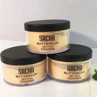 Sacha Buttercup Setting Powder Translucent Face Powder to Set Makeup Foundation or Concealer Finish Loose Powder Foundation