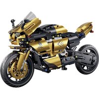 TOYLINX Technic 703PCS Motorcycle Building Block Set Collectible Motorcycle Display Model Large Motorcycle Building Gift Idea