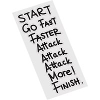 AliExpress NONE DIY Bicycle Stickers For Bicycle Frame And Handlebars “Go Fast,Attack More”Waterproof Decorative Incentive Sticker F5K1
