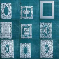 Background frame border metal cutting dies mold Scrapbooking paper craft knife mould blade punch template Embossing stencils