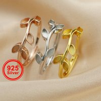 2x4MM Keepsake Mother Milk Resin Marquise Bezel Ring Settings Flower Branch Solid 925 Sterling Silver Adjustable Ring 1294332