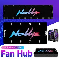 Nollie SignalRGB 8/16 Way Addressable ARGB Splitter Universal 5V 3PIN ARGB Asynchronous Controller HUB For Computer PC Case Fan
