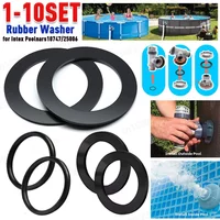 1-10Set Rubber Washer for Intex Poolnars10747/25006 O Ring Gasket Replacement Seal Rubber Gasket Swimming Pool Equipment Parts