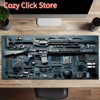 1pc Gunpicture Large Mouse Pad computer mat Desk Mat keyboard mat Office Gaming Table Mat