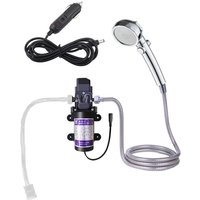 Electric Water Pump Car Washer Handheld Faucet Kit Outdoor Bath Camping Shower Head For Camping Hiking Pet Cleaning