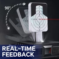 4F Tactical Laser Sensing Moving Target Voice Music Scorer Automatic Reset Laser Training Target for Dry Fire Paintball Shooting