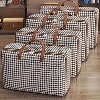 Foldable Blanket Storage Bags Storage Totes for Space Saving Large Blanket Clothes Closet Organizers Storage Containers