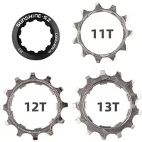 AliExpress NONE 8 9 10 11 Speed 11 12 13T Steel Tooth Freewheel Road Mountain Bike Cassette Cog Bicycle Cassette Sprocket Bike Accessories