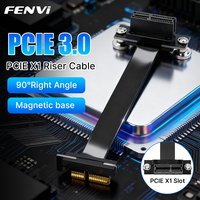 FENVI PCIE 3.0 X1 Riser Cable 90 Degree Right Angle 8Gbps PCIe 3.0 X1 to X1 Extension Cable for PCI Express WiFi Card Adapter
