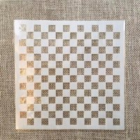 13cm Chessboard Grid DIY Layering Stencils Wall Painting Scrapbook Coloring Embossing Album Decorative Template