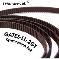 trianglelab Gates 2GT belt synchronous belt Timing belt Width 6MM 9MM 10MM 12MM wear GT2 resistant for Ender3 cr10 Anet